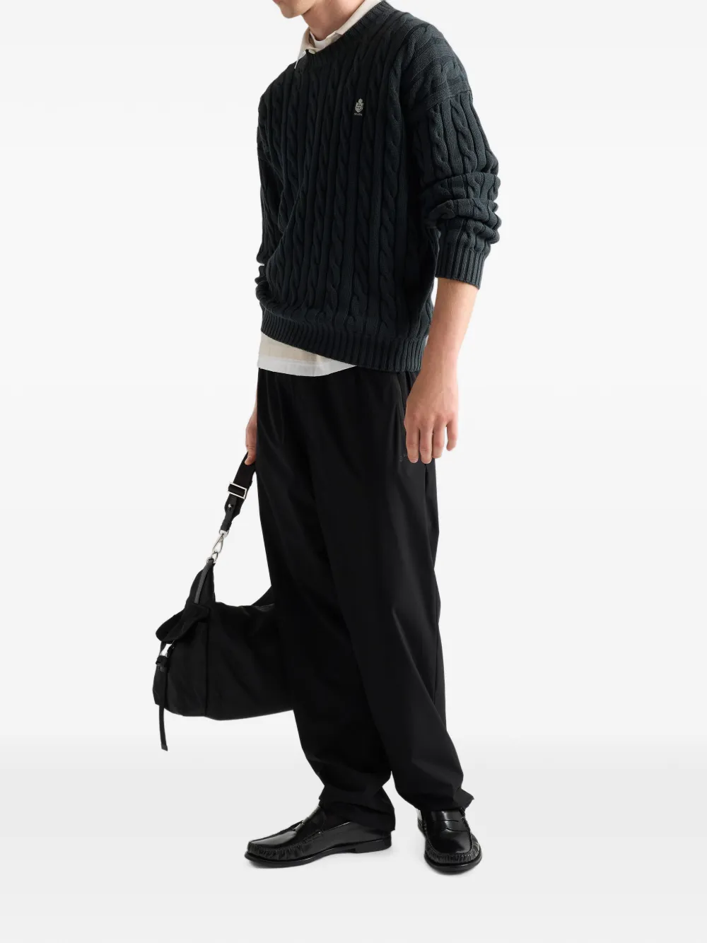 Prada Re-nylon broek Zwart