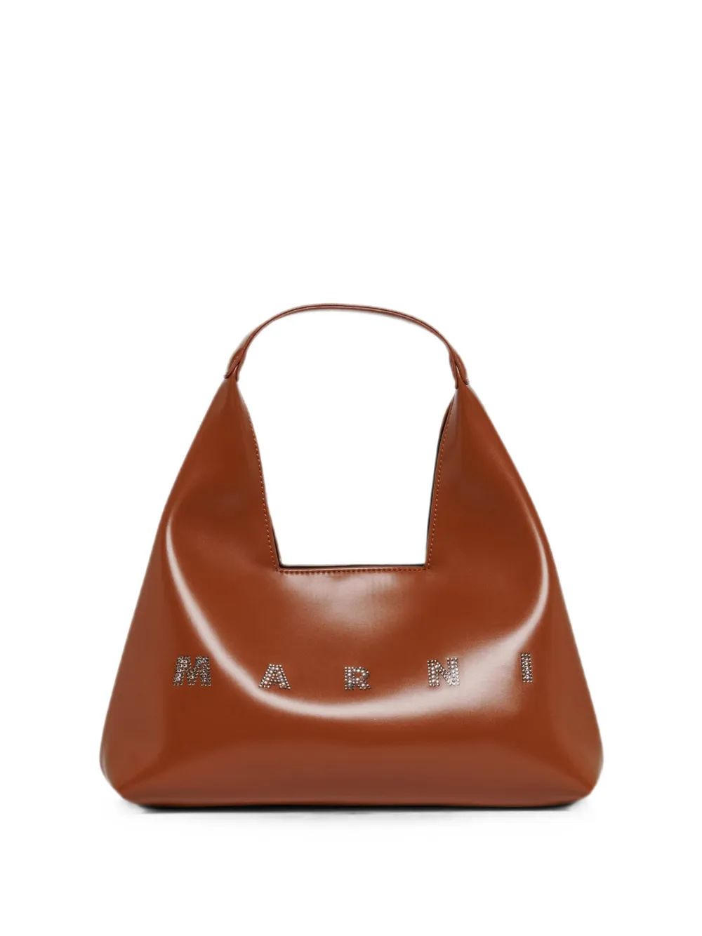 Marni Kids Diamond logo-embellished shoulder bag - Marrone
