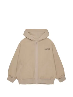 MM6 Maison Margiela Kids Numeric-signature Hoodie | Neutrals