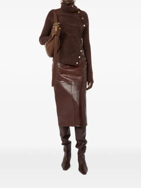 Sportmax falda midi con paneles