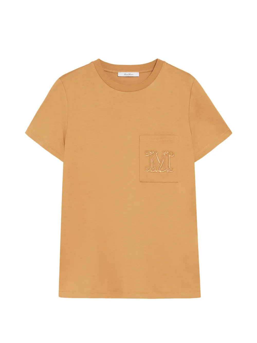 Max Mara T-shirt con monogramma - Arancione