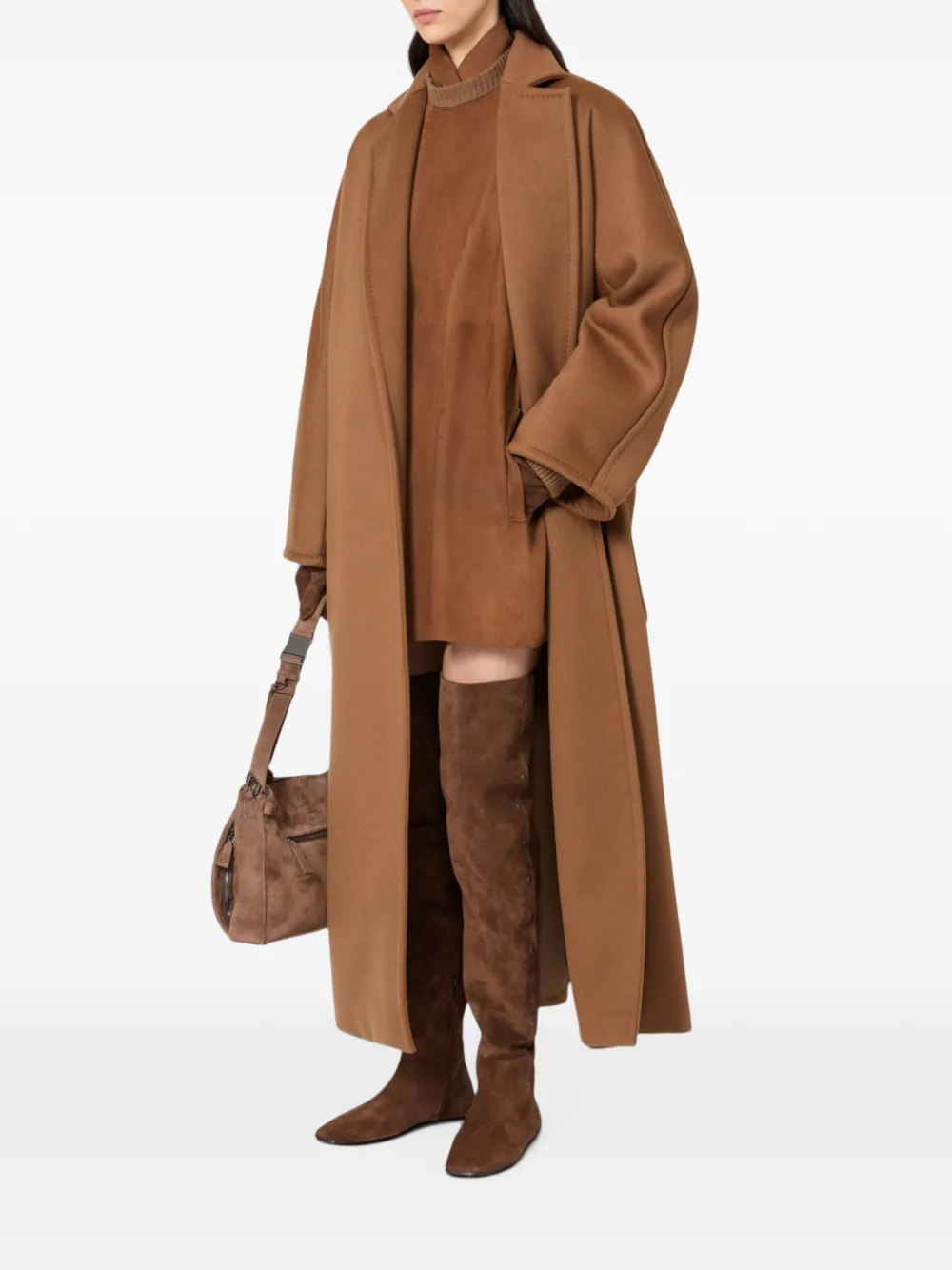 Max Mara Jack met gekerfde revers Beige