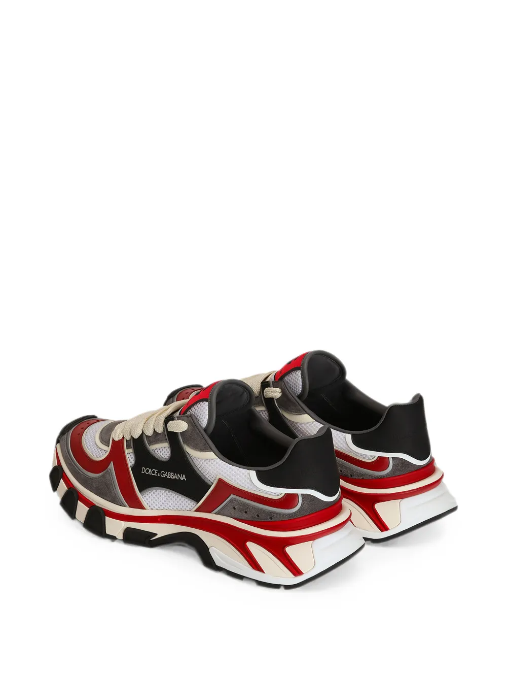 Dolce & Gabbana Low-top sneakers met mesh Grijs