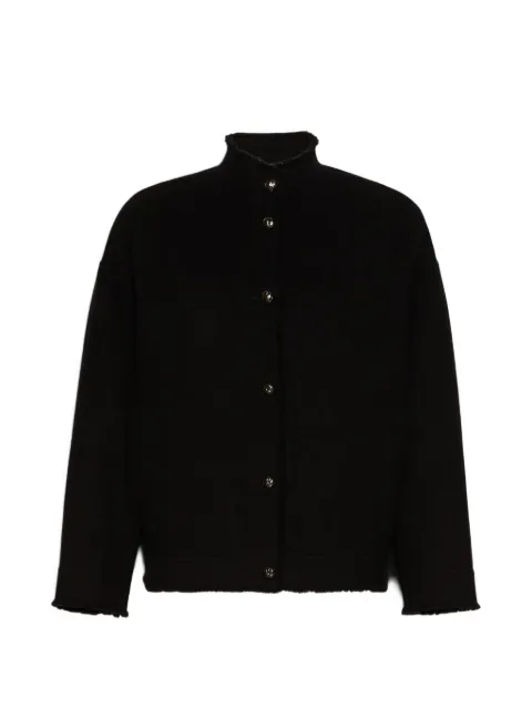 Max Mara chamarra bomber Double Jersey de lana