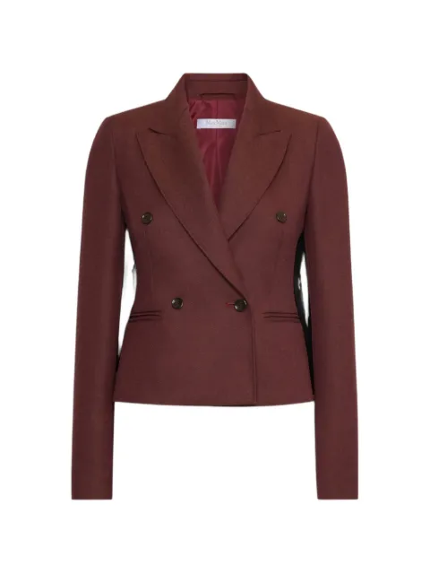 Max Mara double-breasted peak-lapel jacket