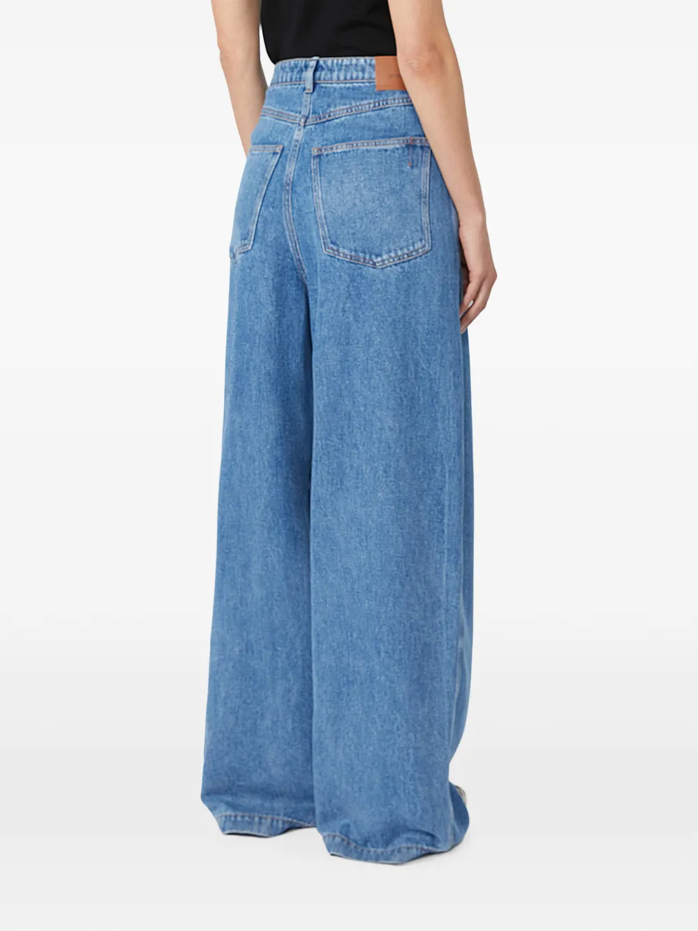 Sportmax Jeans met wijde pijpen Blauw