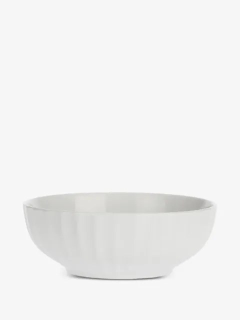 LA PORCELLANA BIANCA Pieve fluted salad bowl