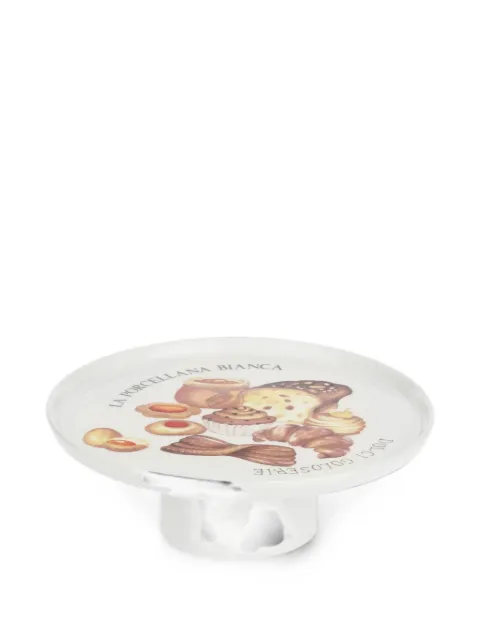 LA PORCELLANA BIANCA Goloserie printed cake stand