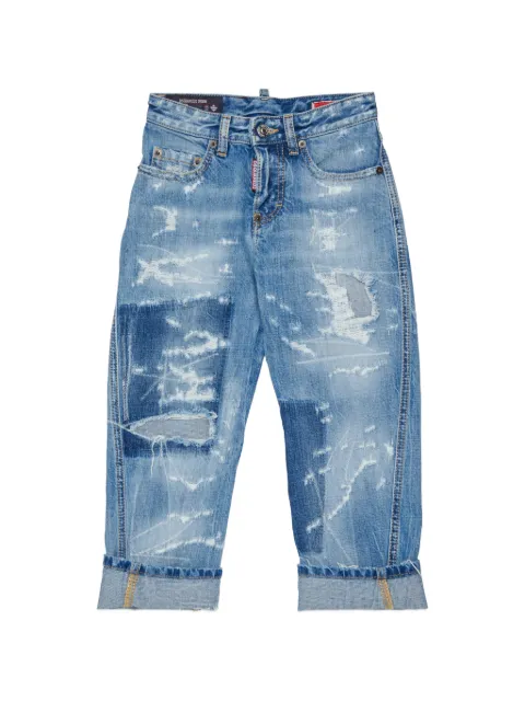 DSQUARED2 KIDS Kawaii distressed-finish jeans
