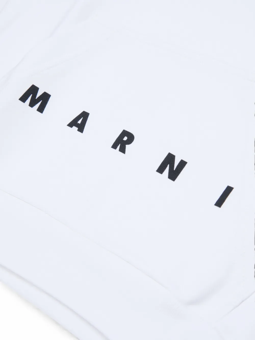 Marni Kids Hoodie met logoprint Wit