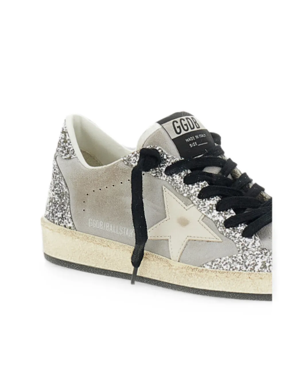 Golden Goose Ball Star glitter-embellished sneakers Grijs