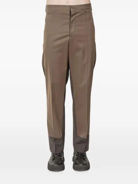 MM6 Maison Margiela two-tone wool trousers