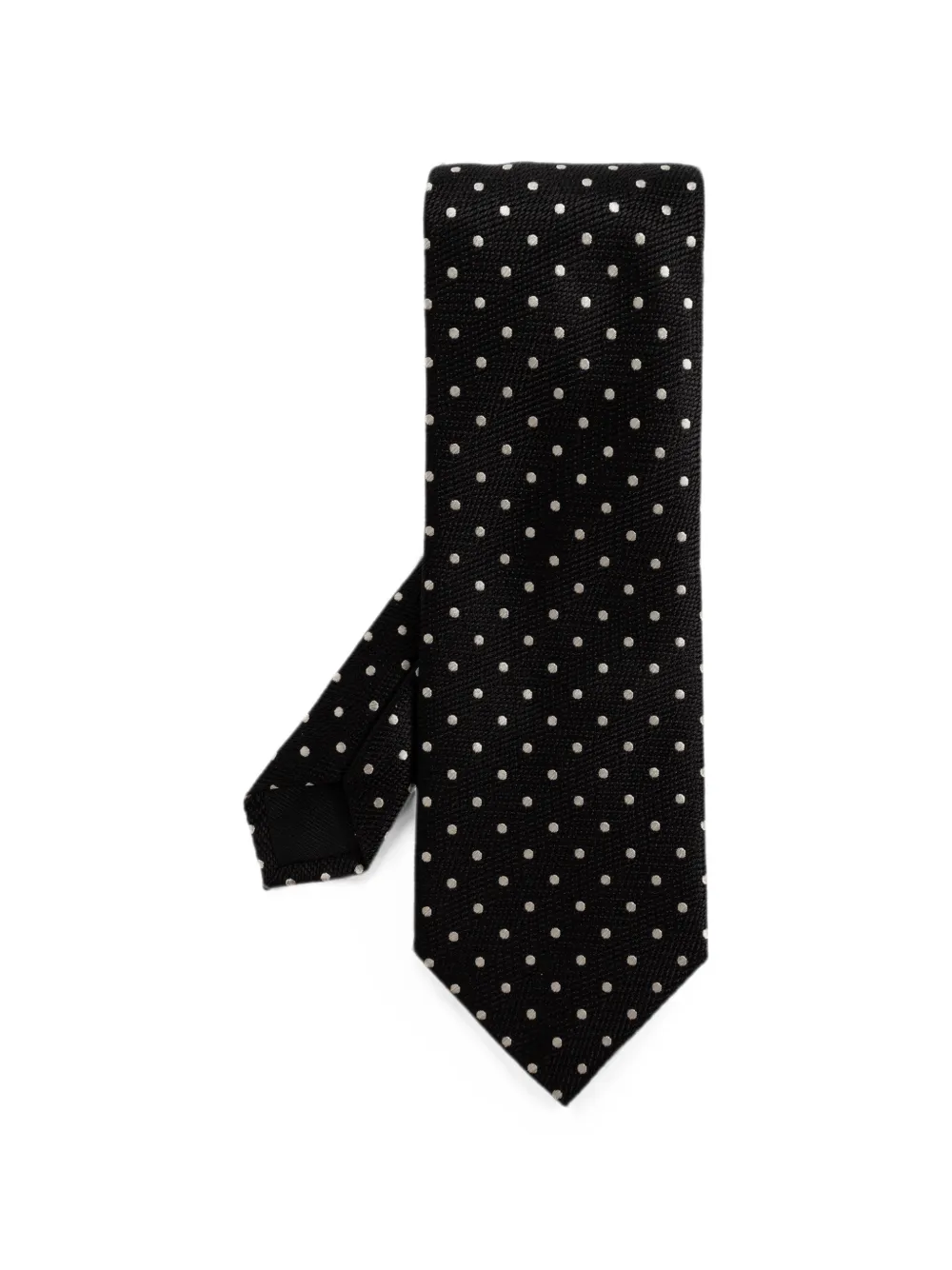 TOM FORD polka-dot silk tie - Nero
