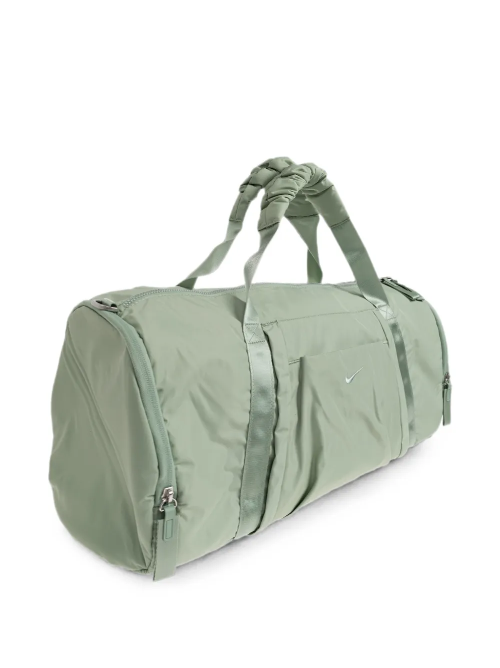 Nike Duffel logo-embroidered ruched-handle holdall Groen