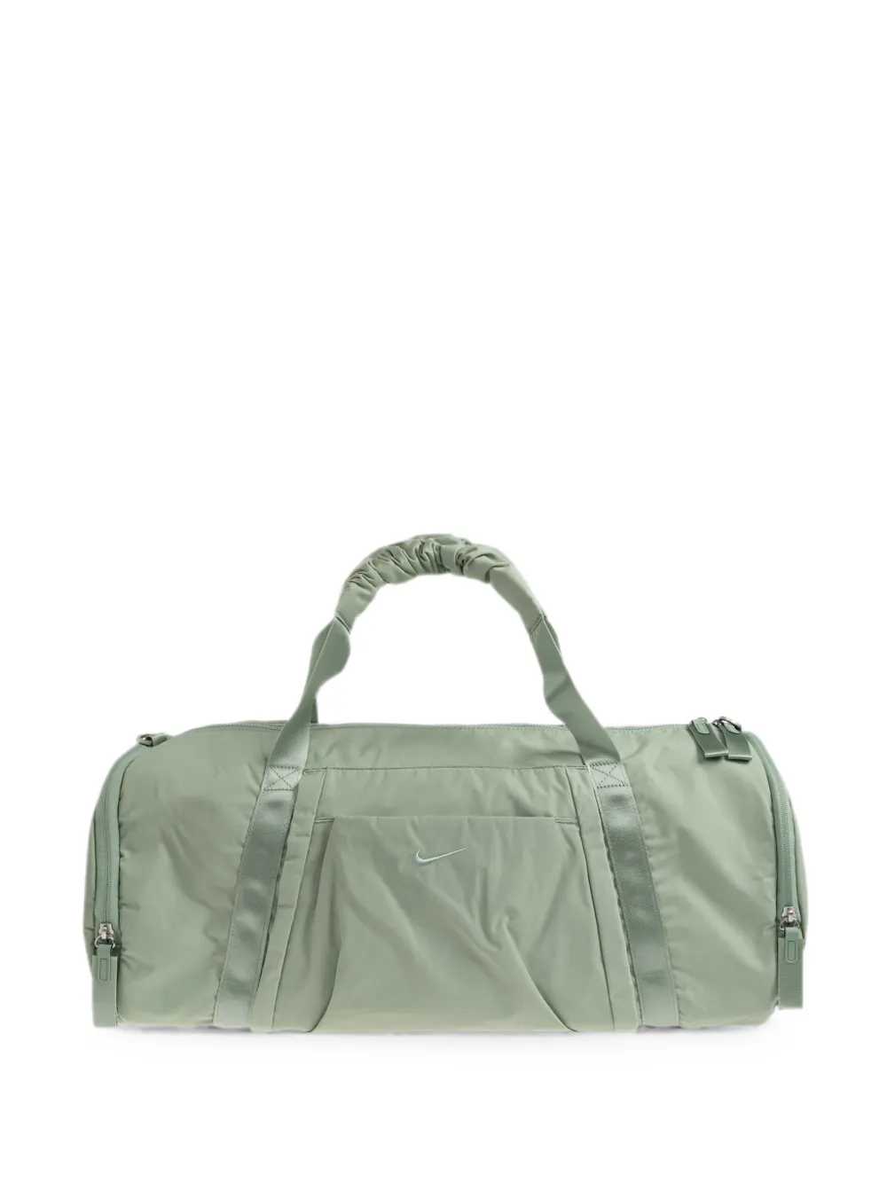 Nike Duffel logo-embroidered ruched-handle holdall - Verde