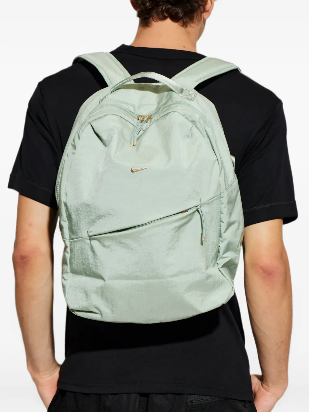 Nike Aura logo-plaque crossbody bag Groen