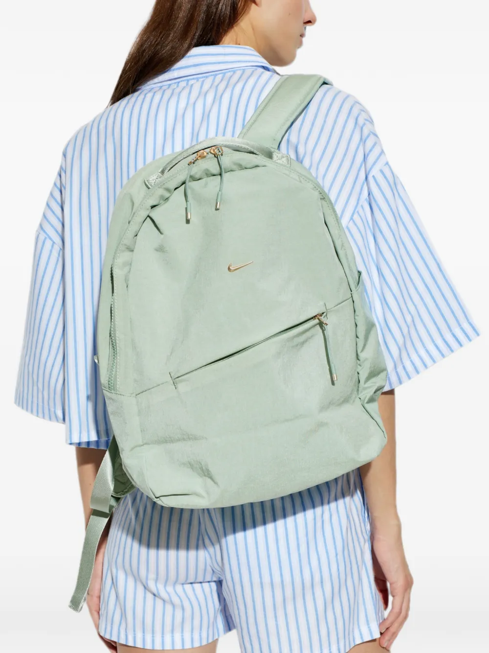 Nike Aura logo-plaque crossbody bag Groen