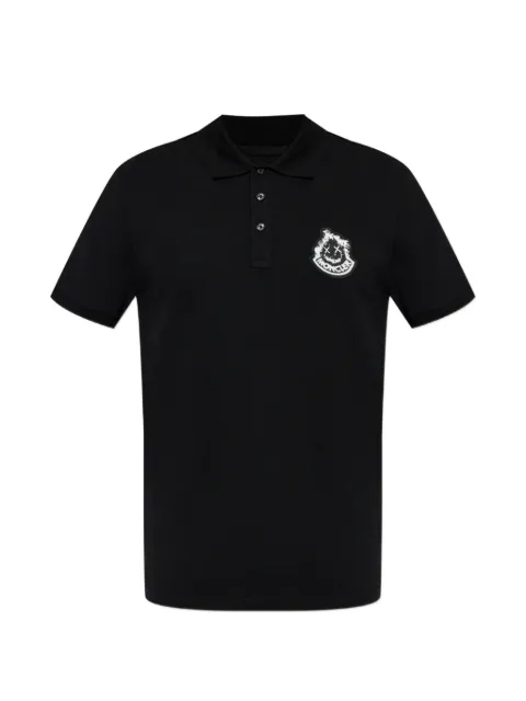 Moncler logo-patch polo shirt