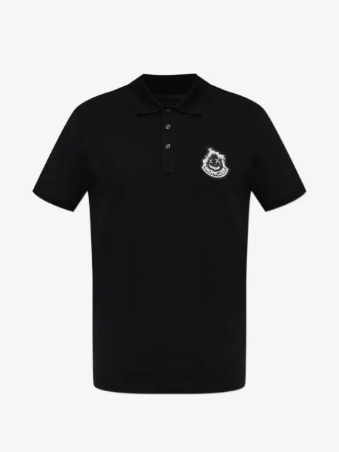 Moncler logo-patch polo shirt