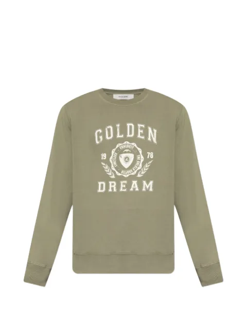 Golden Goose logo-print distressed-effect sweatshirt