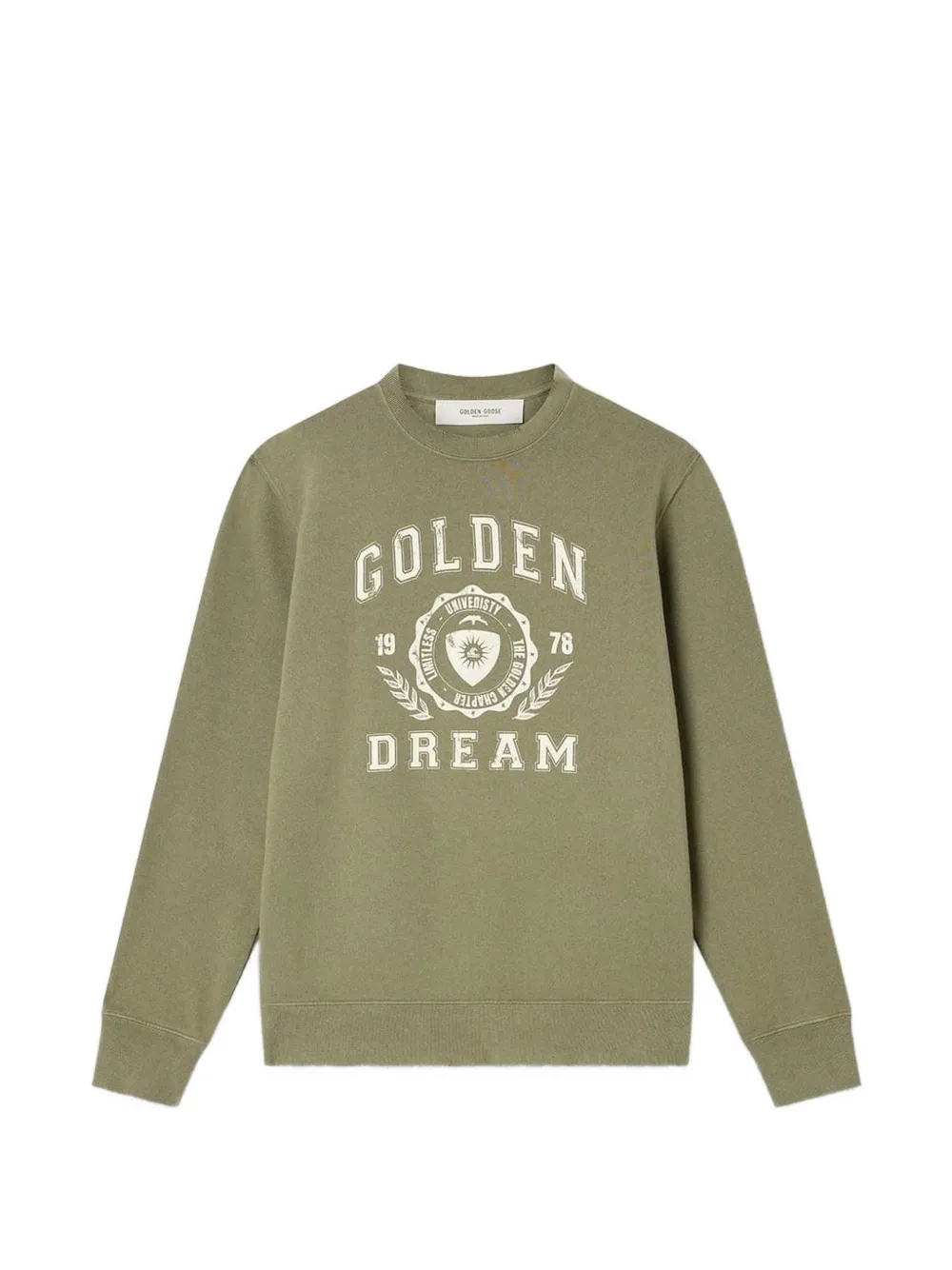 Golden Goose Sweater met logoprint Groen