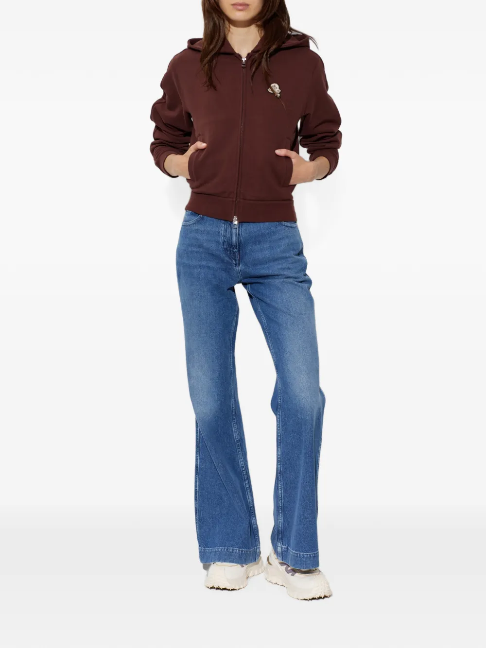Moncler Jeans met knoopsluiting Blauw