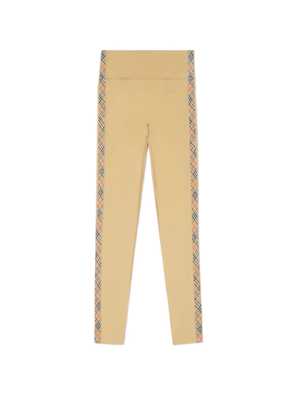 Burberry Legging met geruite afwerking Beige