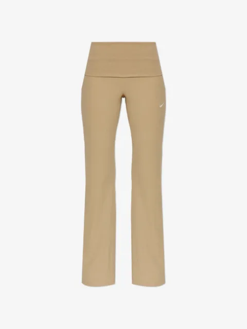 Nike logo-embroidered ribbed track pants
