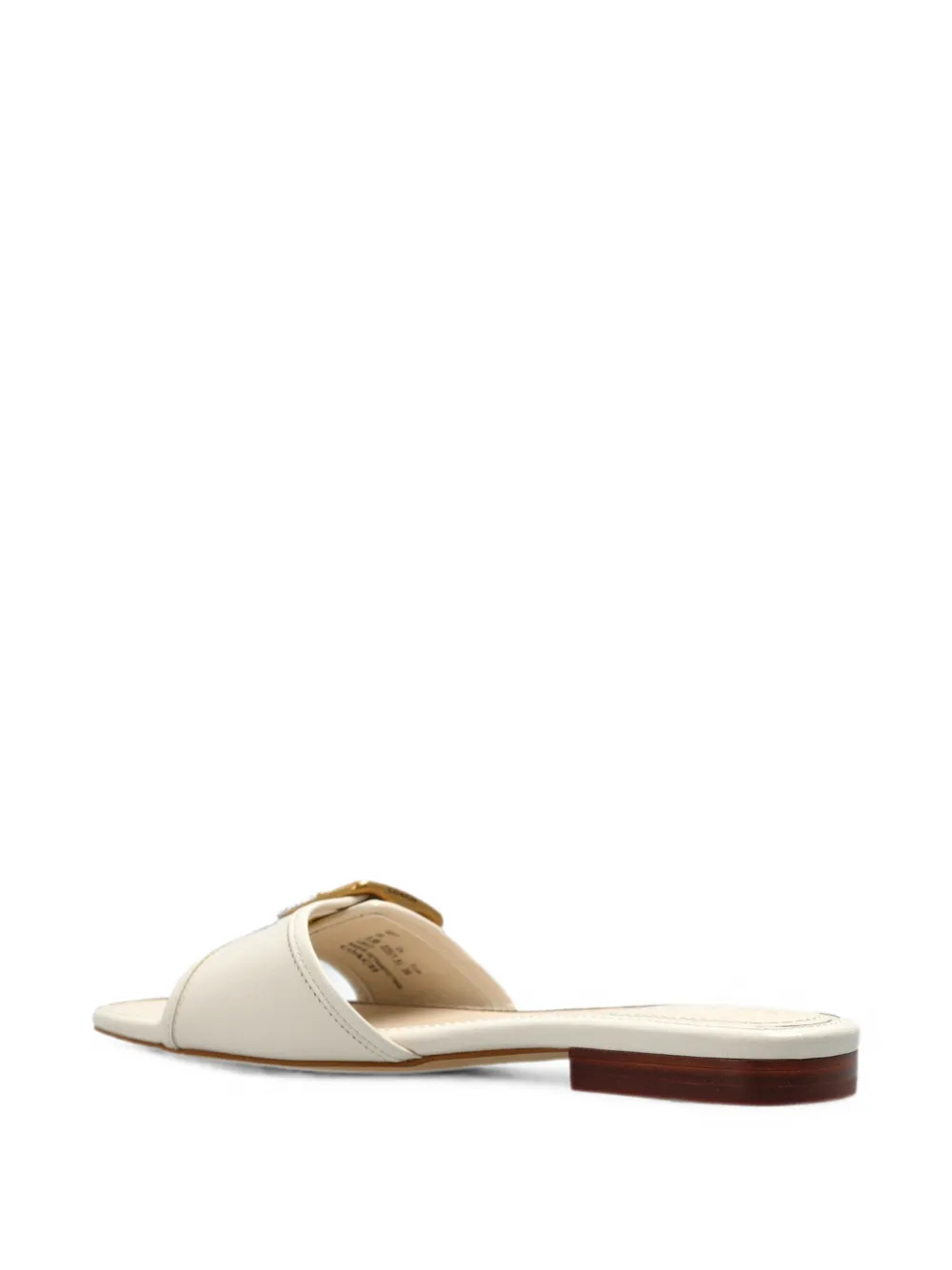 Coach Leren sandalen met gesp Beige