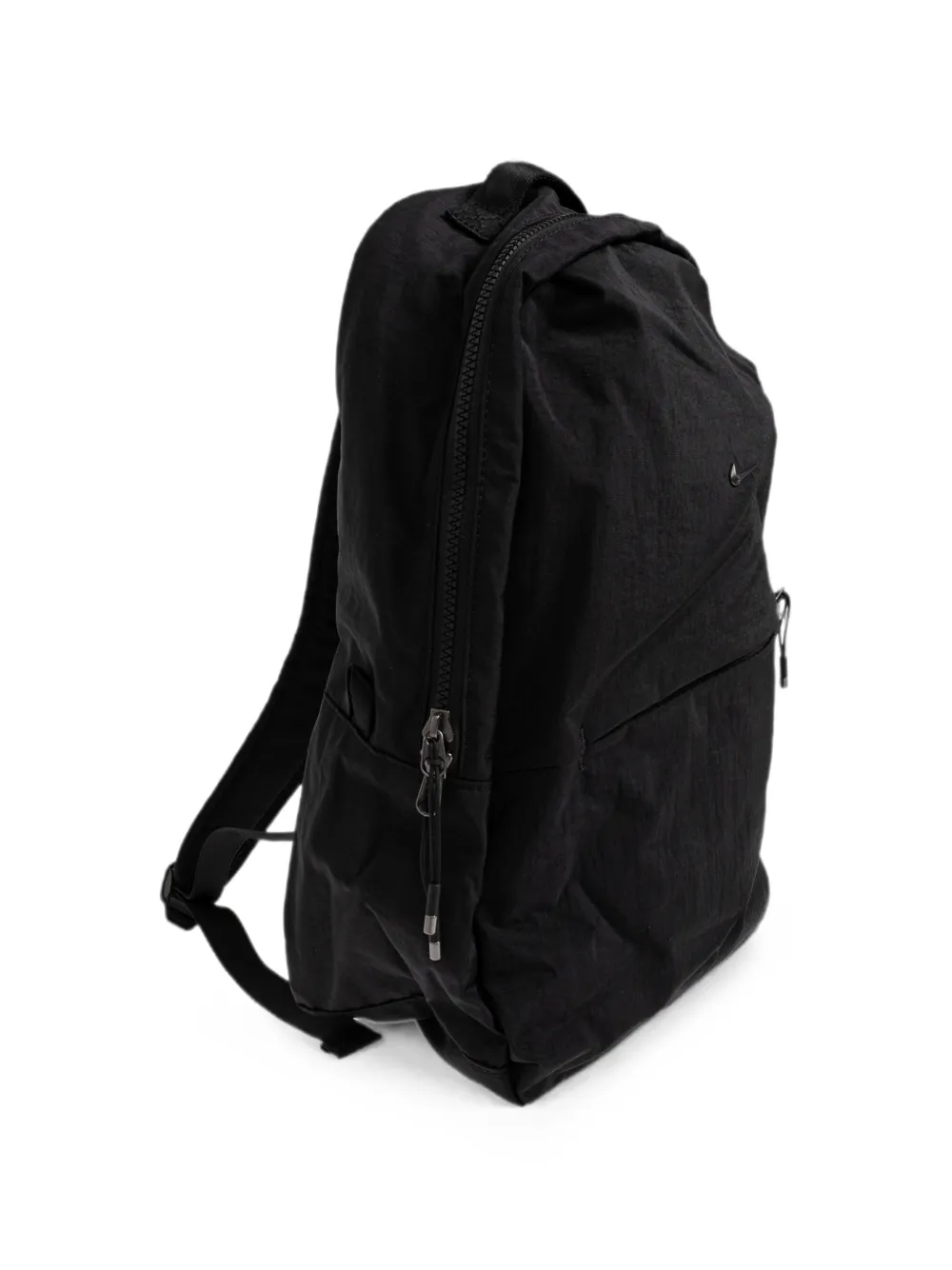 Nike logo-plaque backpack Zwart