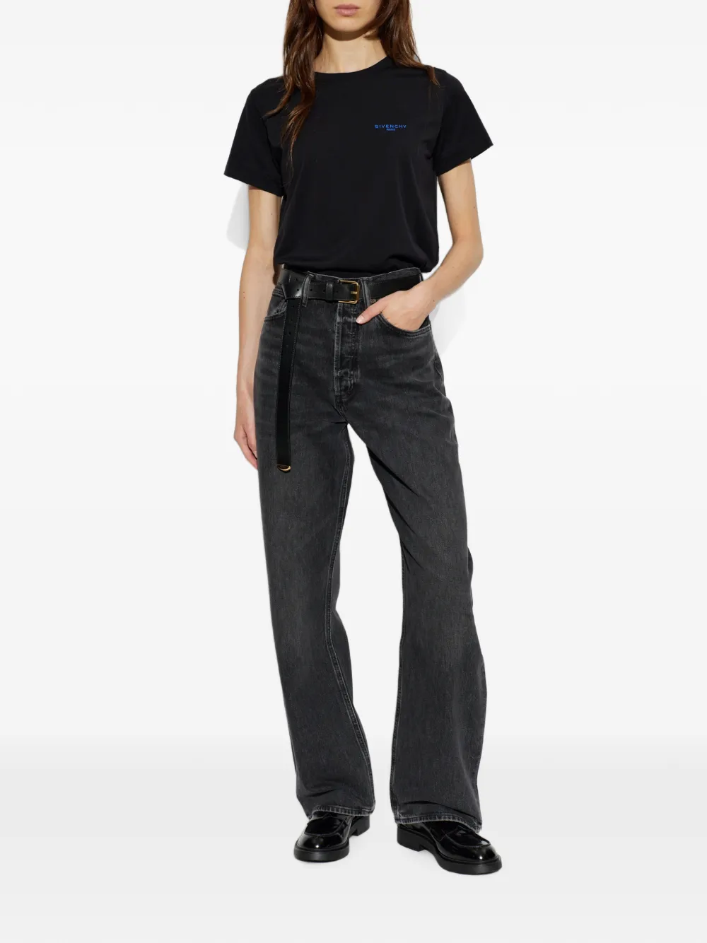 Givenchy Katoenen T-shirt met korte mouwen Zwart