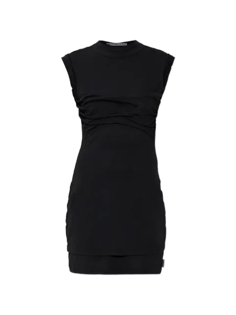 Alexander Wang Vestido curto drapeado com sobreposição