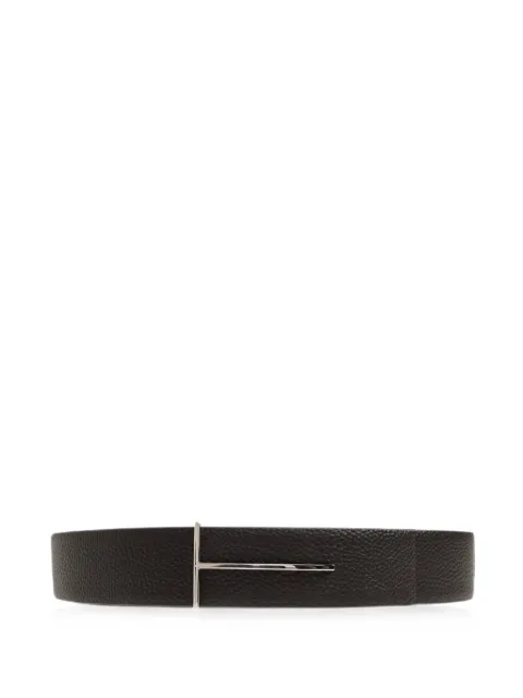 TOM FORD cinturón reversible con hebilla T