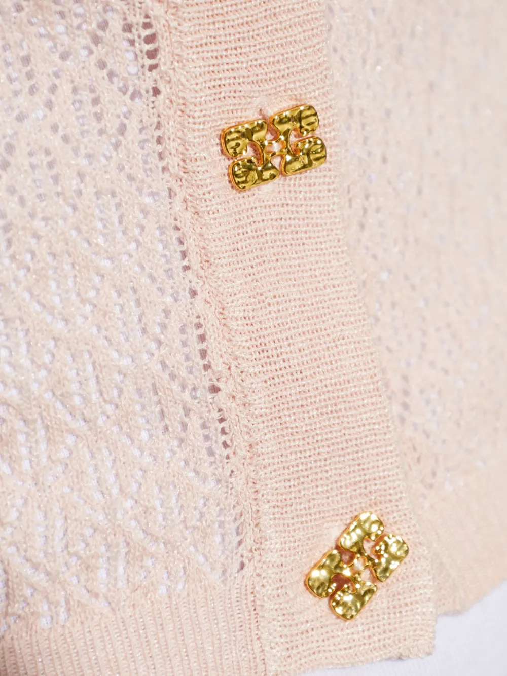 GANNI Gebreid vest Roze