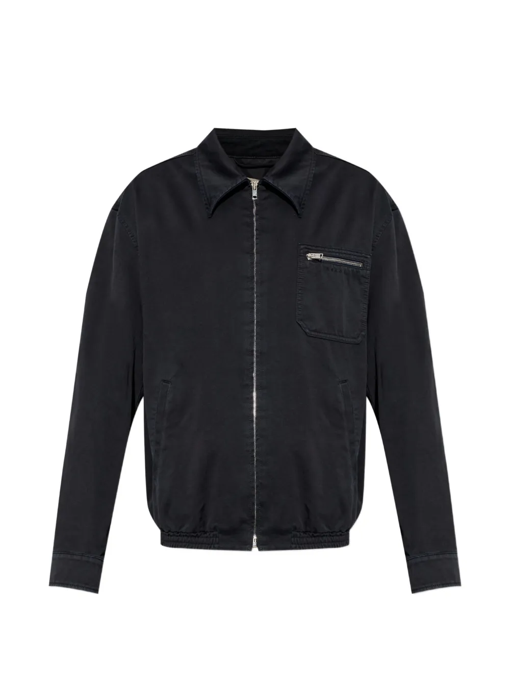 Marni zip-up cotton jacket - Schwarz