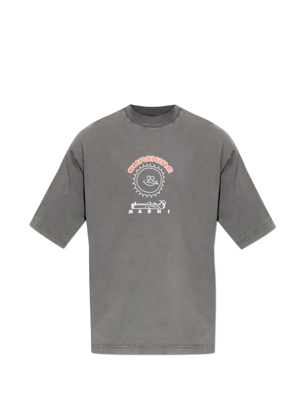 Marni graphic-print T-shirt - Grau