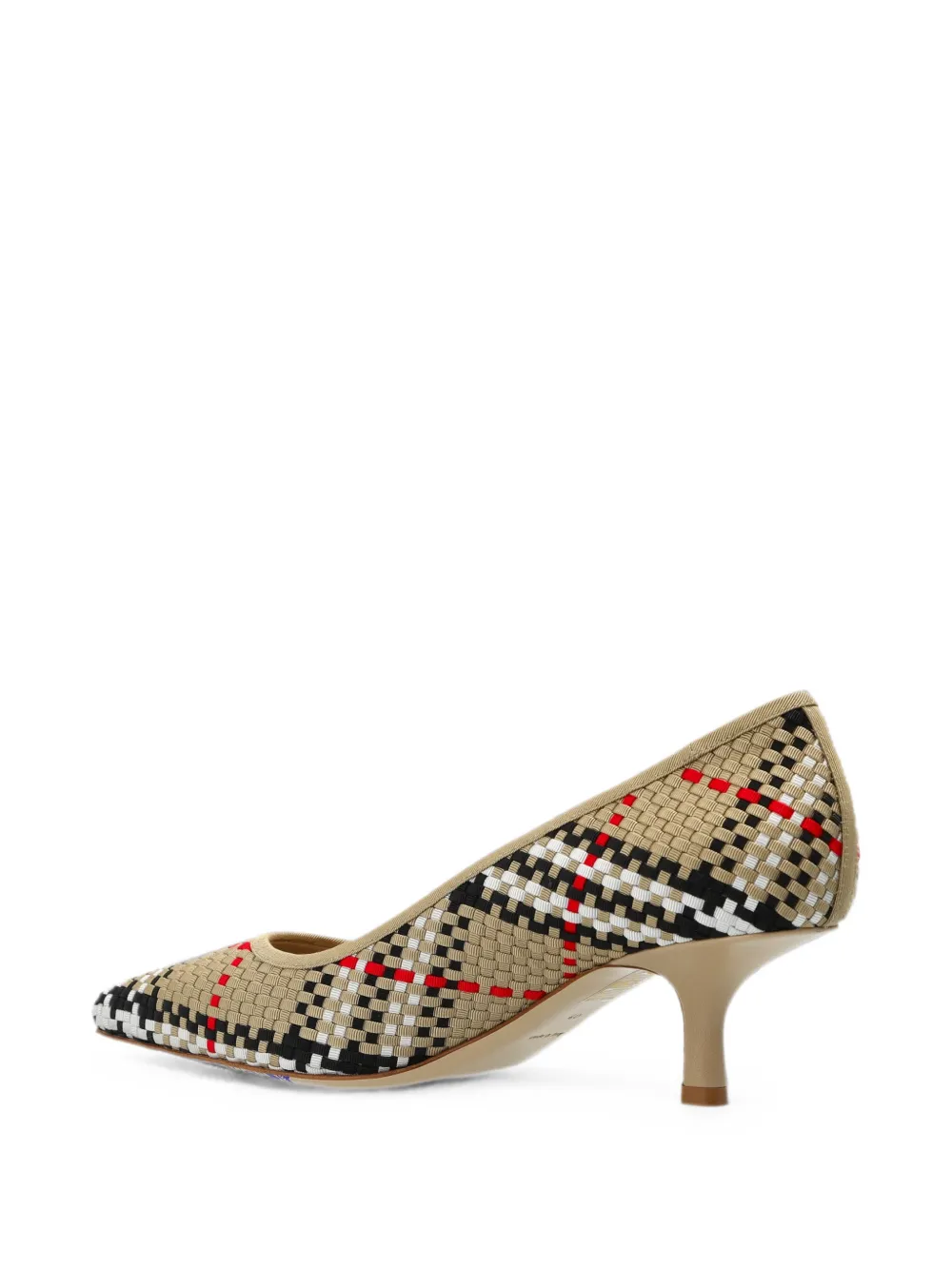 Burberry Check woven pumps Beige