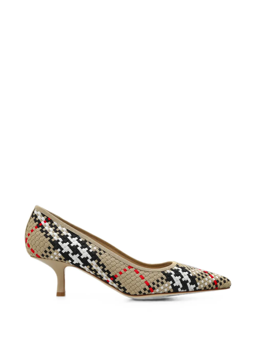 Burberry Check woven pumps - Toni neutri