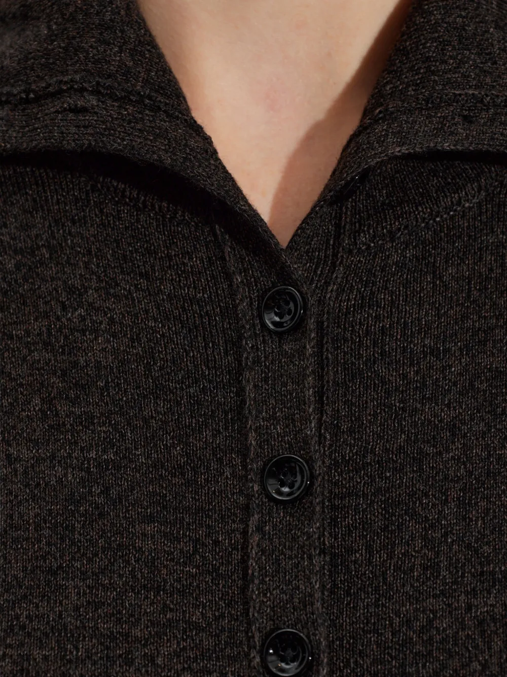 LEMAIRE Button-up vest Bruin