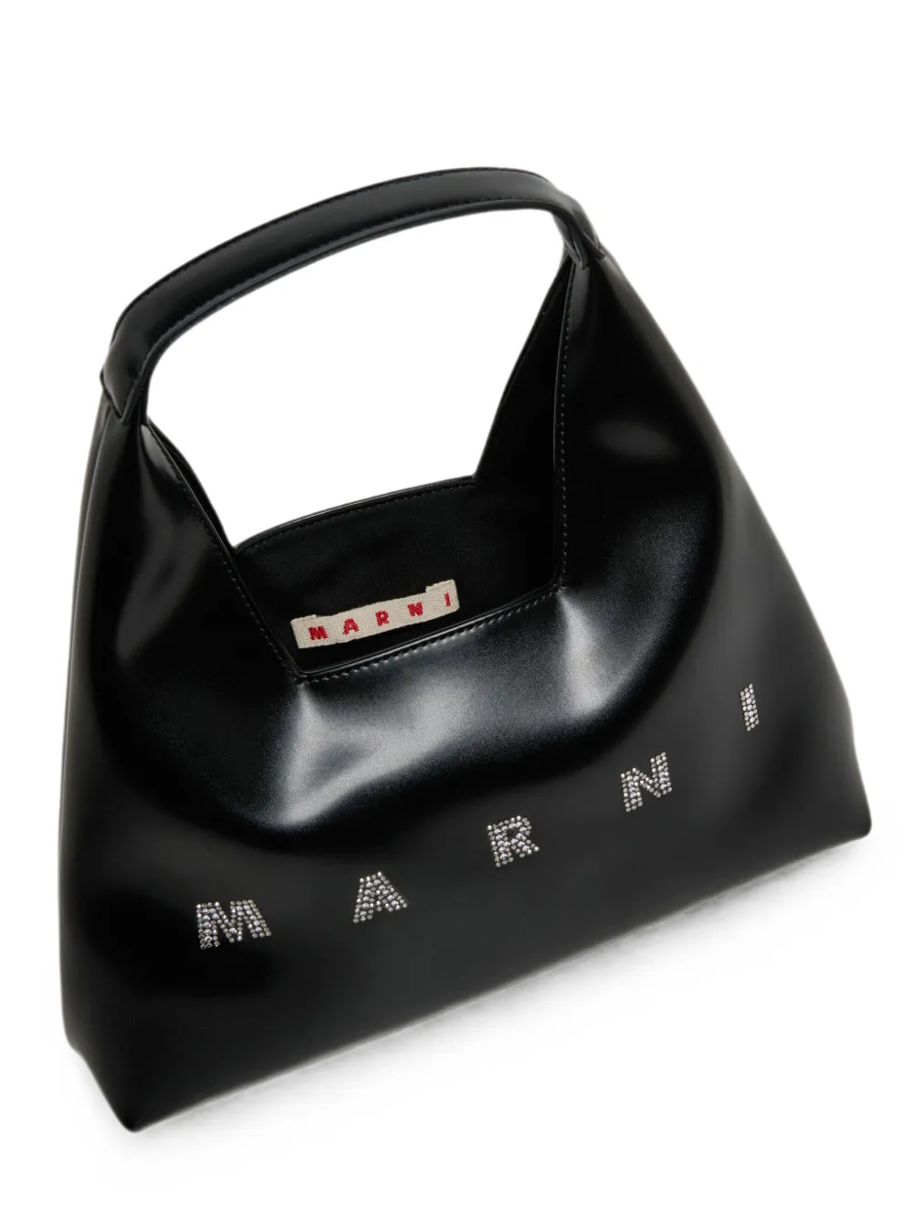 Marni Kids Diamond schoudertas verfraaid met logo Zwart