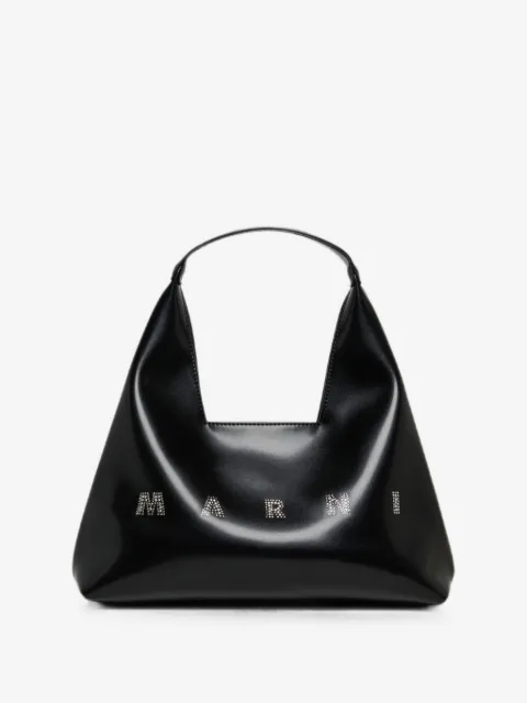 Marni Kids crystal-embellished logo tote bag