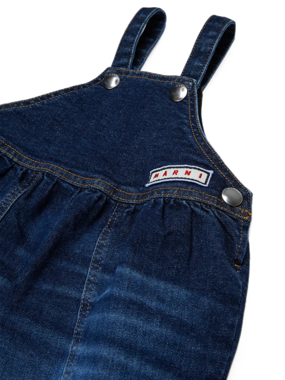 Marni Kids Tuinbroek met logopatch Blauw