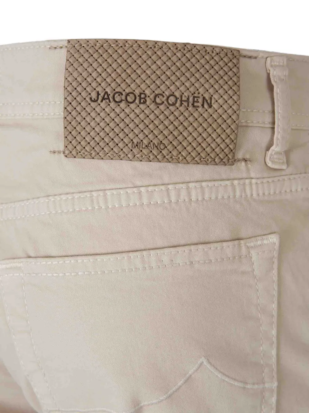 Jacob Cohën Skinny jeans met logopatch Beige