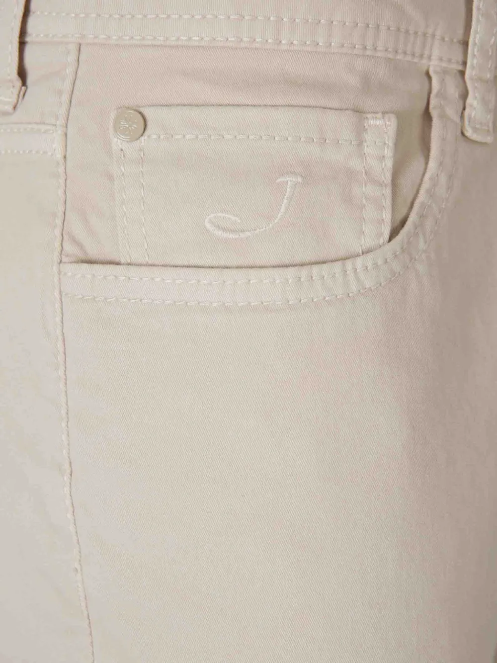 Jacob Cohën Skinny jeans met logopatch Beige