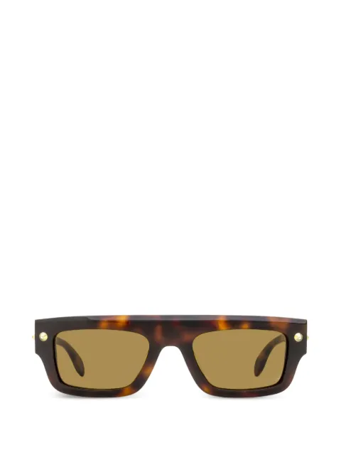 Alexander McQueen Eyewear spike-stud rectangle-frame sunglasses