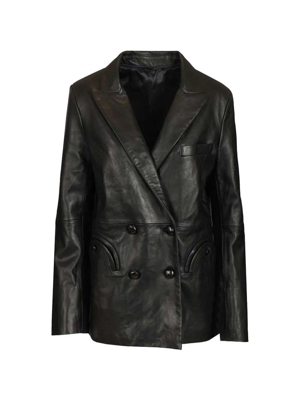 Blazé Milano Everynight Vegas Baby leather blazer - Nero