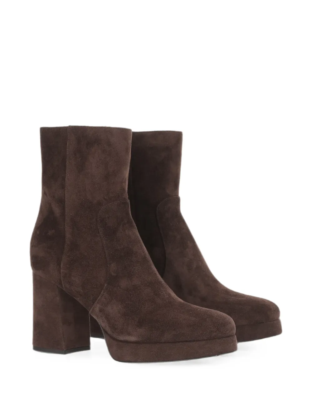 Valentino Garavani VLogo Signature suede ankle boots Bruin