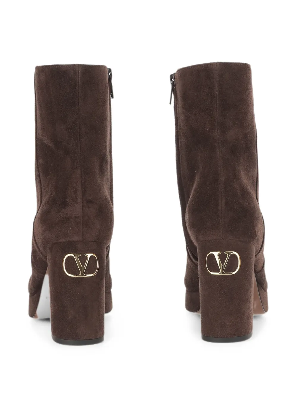 Valentino Garavani VLogo Signature suede ankle boots Bruin
