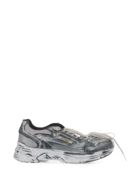 Autry distressed-effect panelled sneakers