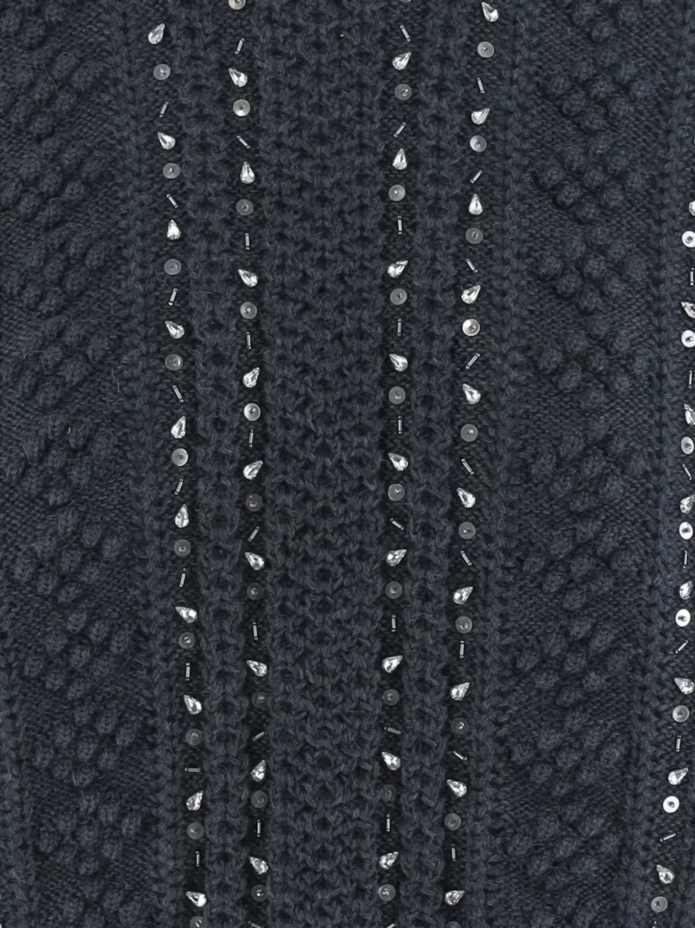 Jil Sander Trui met geometrisch patroon en ronde hals Grijs